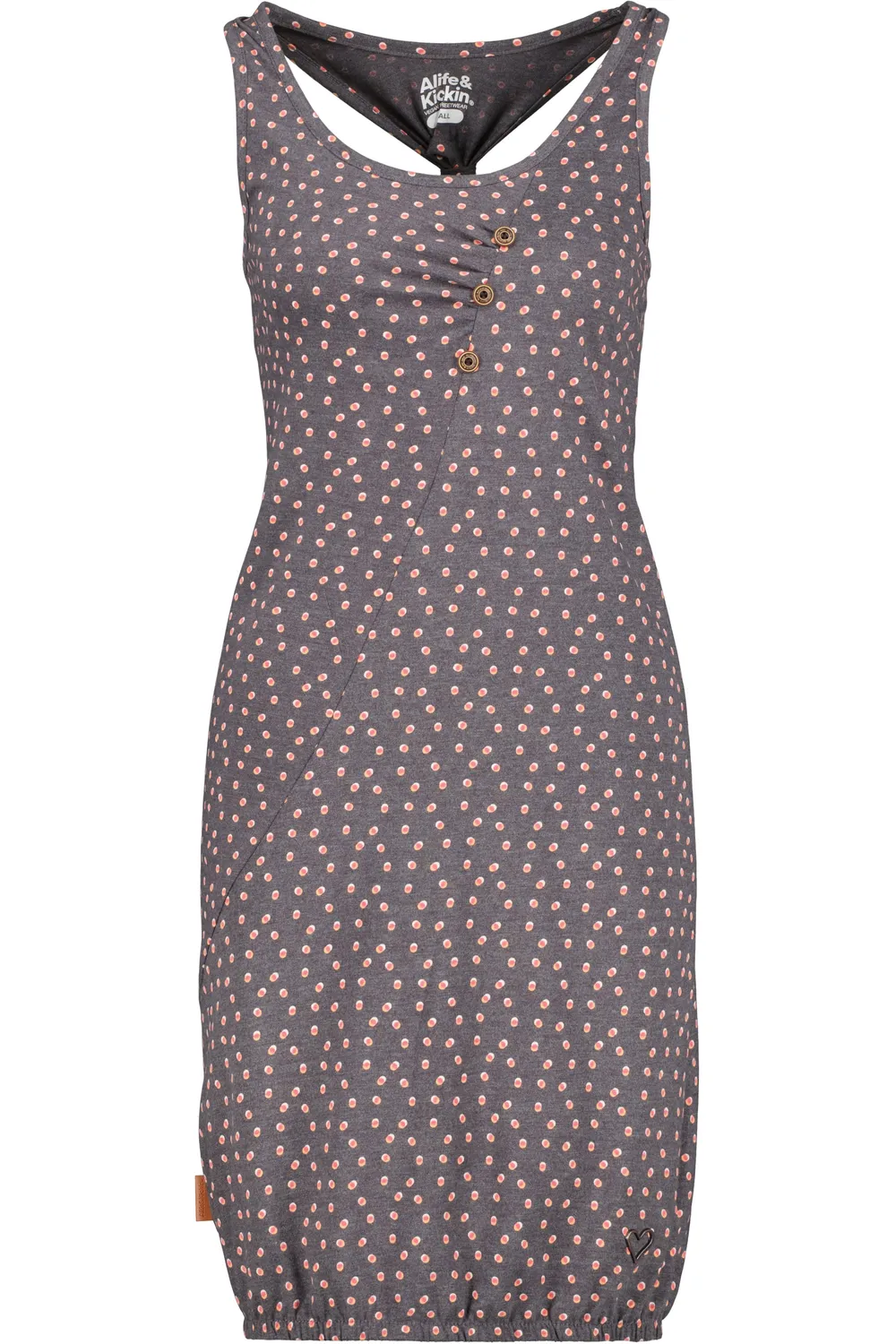 Alife & Kickin CameronAK B Kleid Grau gemustert