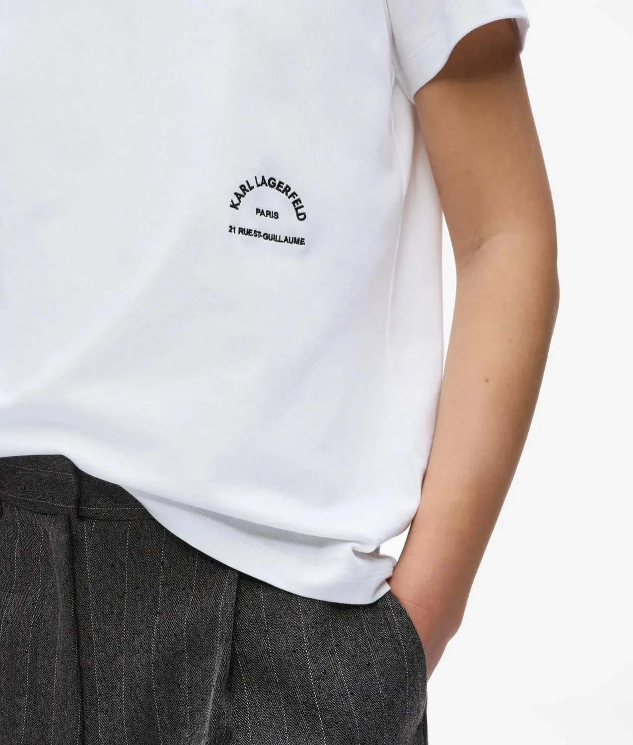 Karl Lagerfeld Rue St-Guillaume T-Shirt Damen Bio-Baumwolle