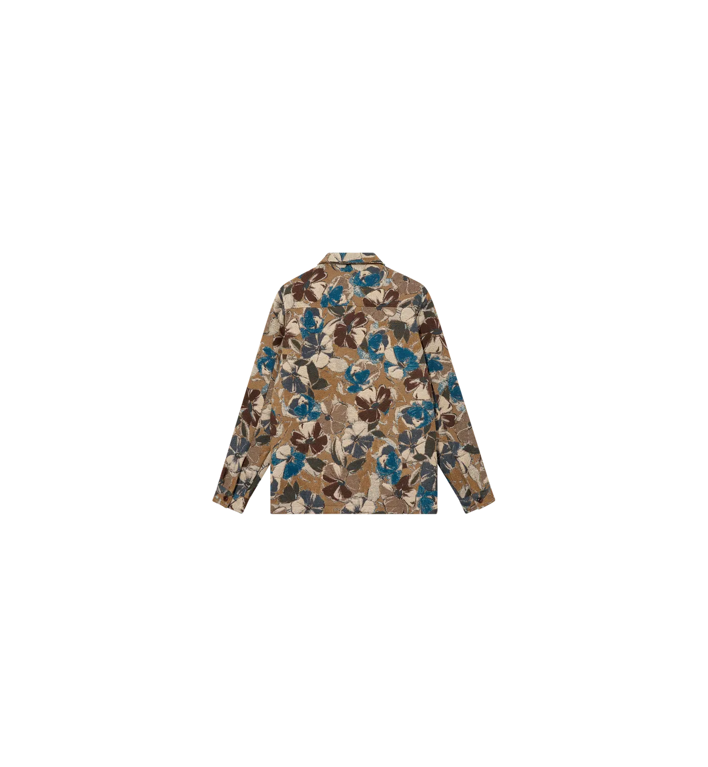 Mos Mosh MMGDavid Paint Overshirt Indigo Blue Jacquard