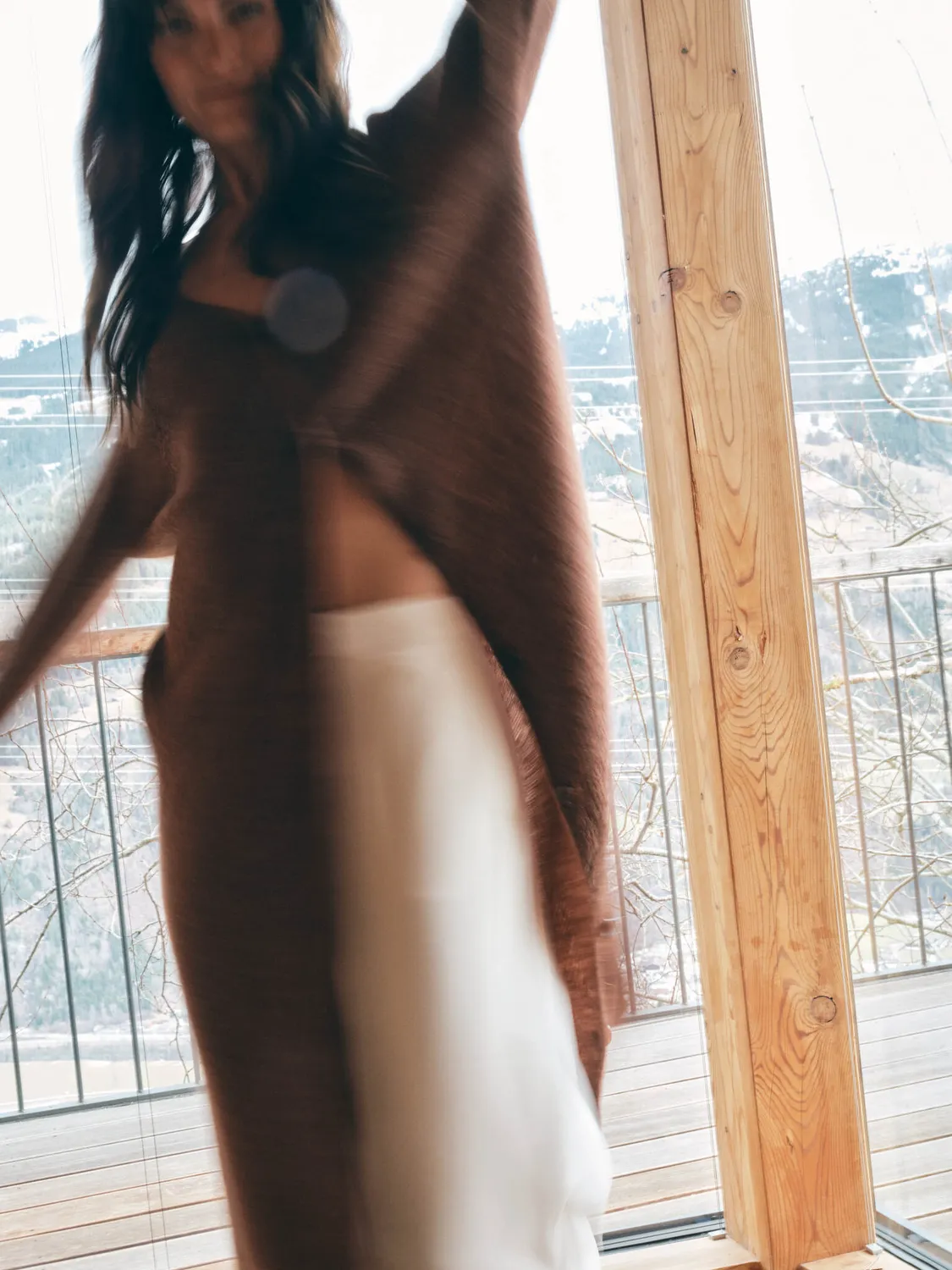 Mos Mosh MMThora Cardigan Downtown Brown Oversize
