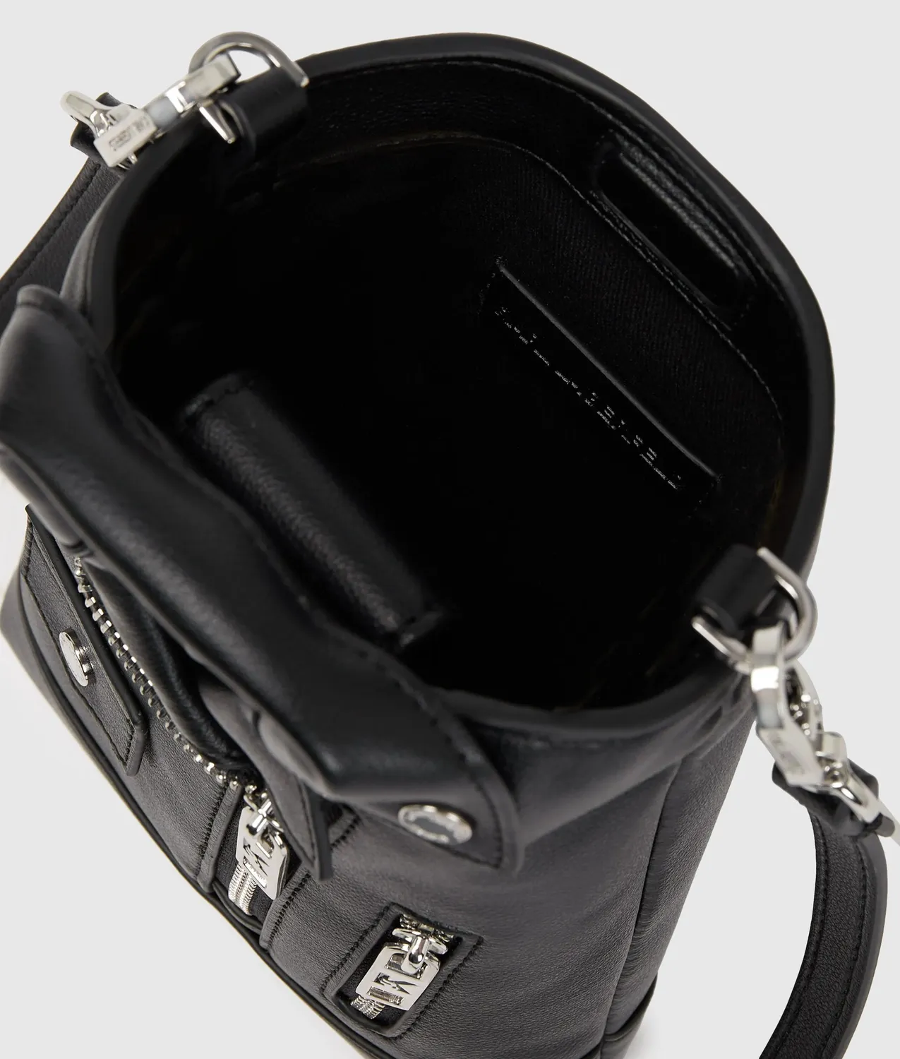 Karl Lagerfeld Ikon Biker Umhängetasche mit Reissverschluss