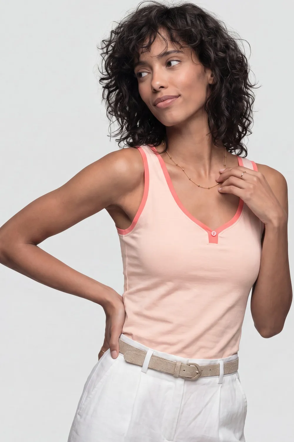 Alife & Kickin AlessandraAK A Top Rosa ärmellos leicht