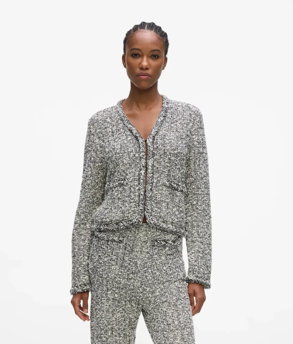 Karl Lagerfeld Bouclé Cardigan Damen Strickjacke