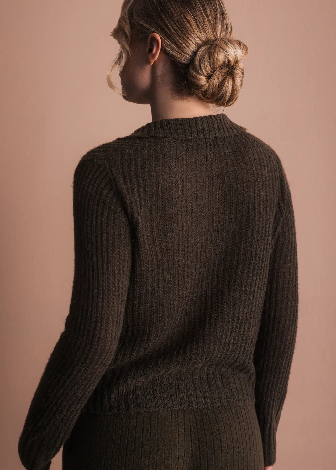 Senatex Pullover mit Polokragen Pullover Forest Tencel-Mix