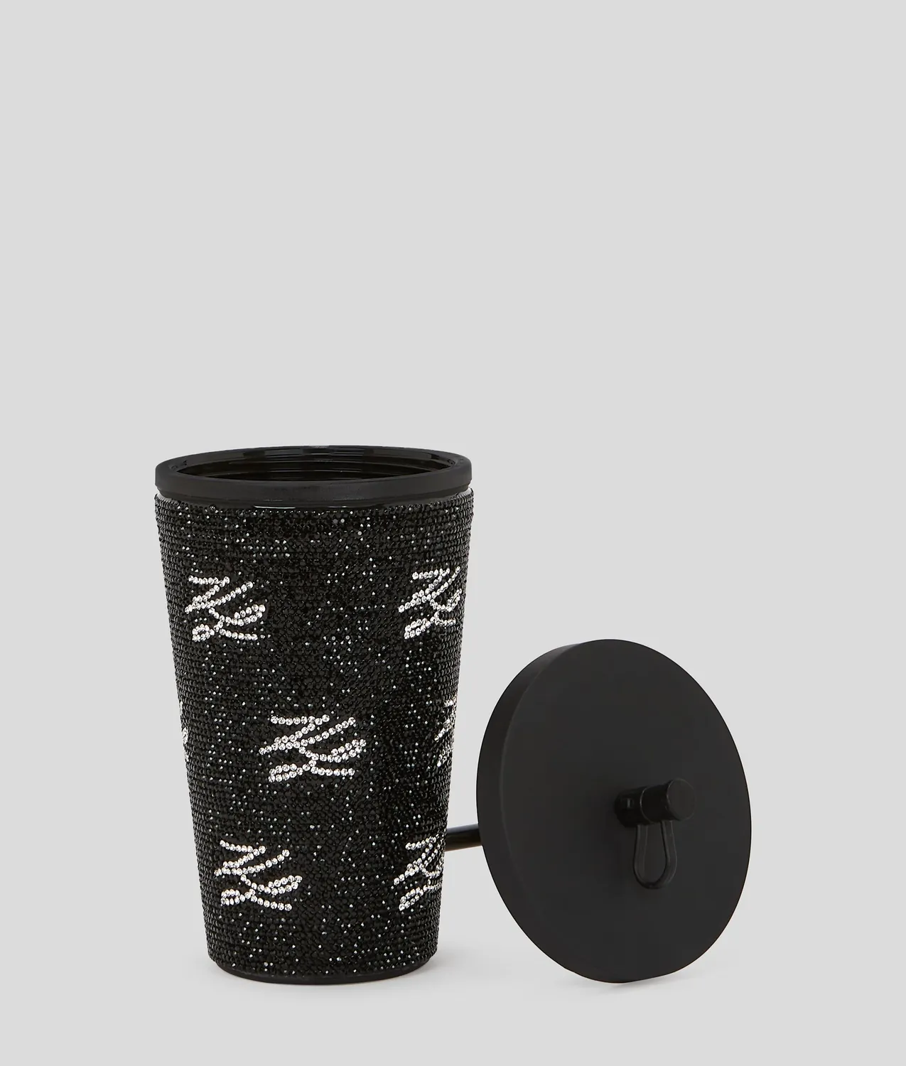 Karl Lagerfeld Rhinestone Autograph To-Go Becher Strass