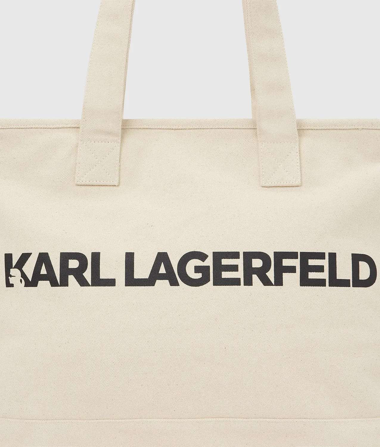Karl Lagerfeld Extra Large Logo Tote Tasche Baumwolle