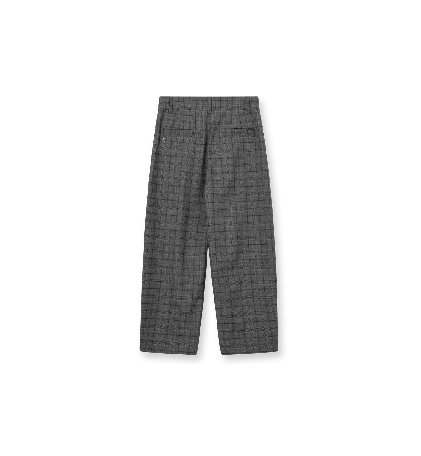 Mos Mosh MMHOn Check Hose Grey Wide Leg Karo