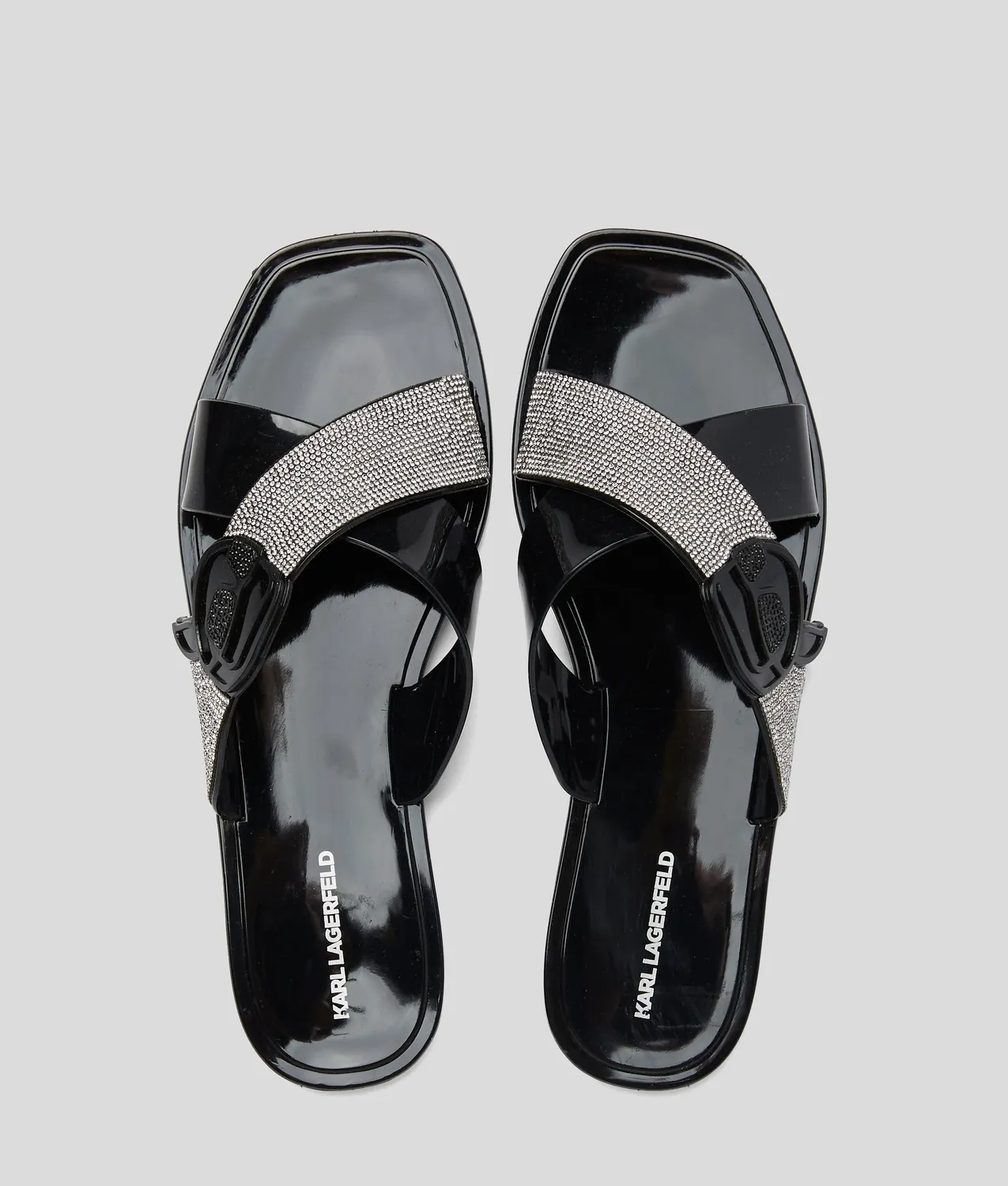 Karl Lagerfeld Ikon NFT Jelly Sandale Strass Gr. 4-10