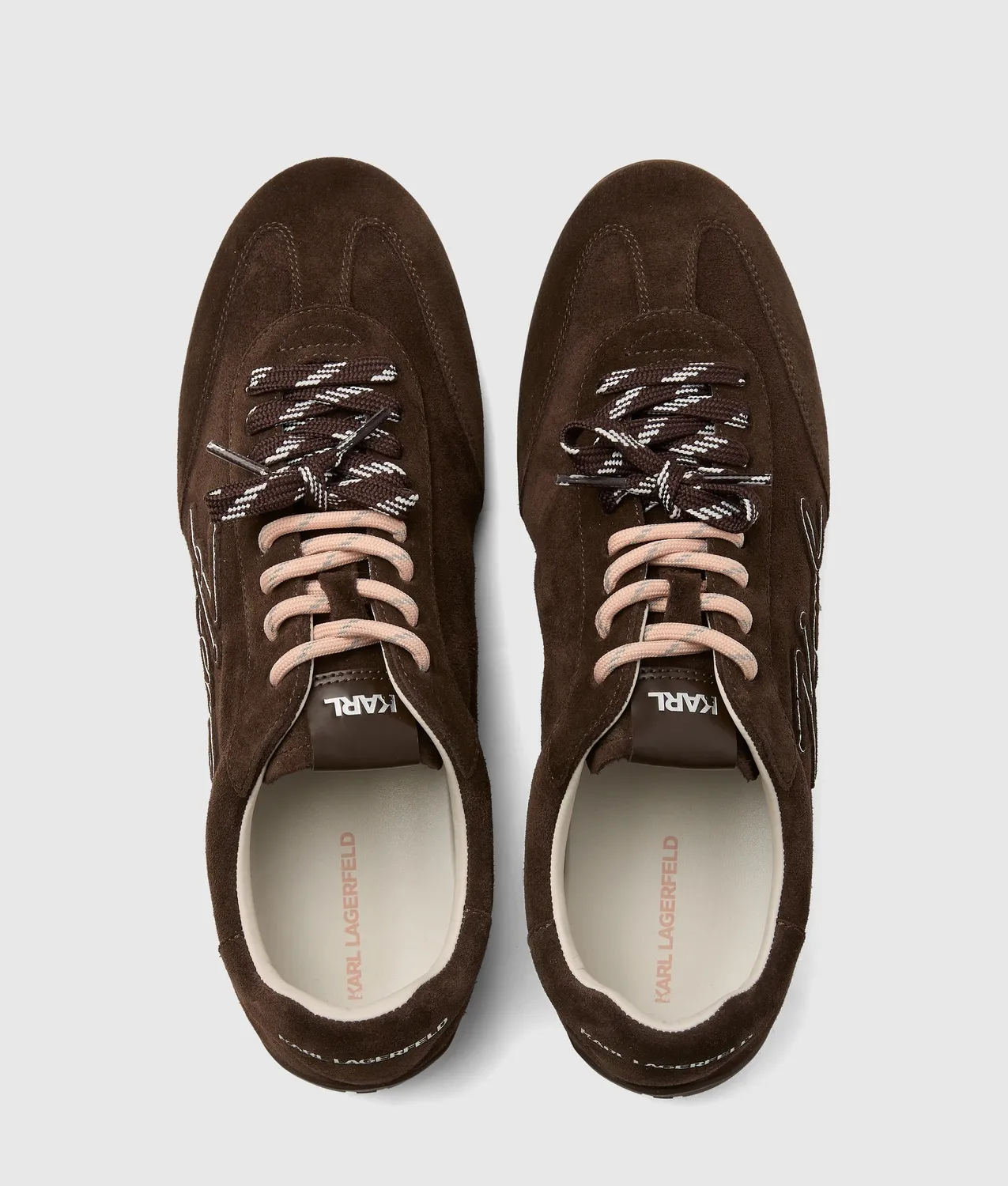 Karl Lagerfeld Altia Signature Sneaker Wildleder Glattleder