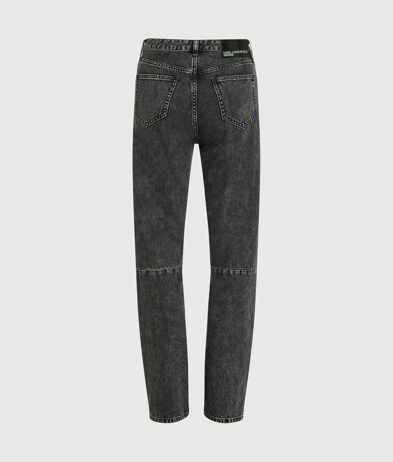 Karl Lagerfeld Zipped High-Rise Straight Jeans Damen Blau Reissverschluss
