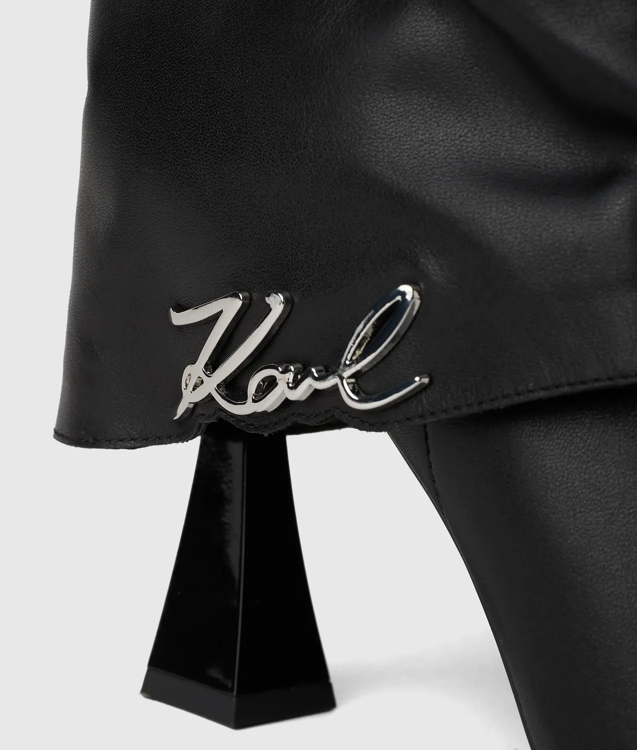 Karl Lagerfeld Debutante Midi Slouch Boots Damen Leder