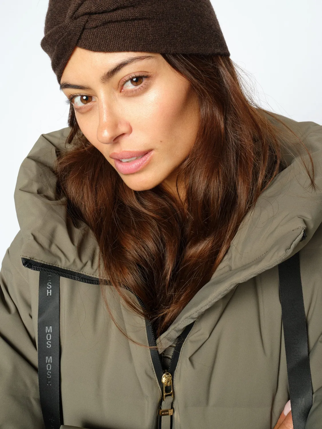 Mos Mosh MMIzela Stirnband Kaschmir Oxford Tan One Size