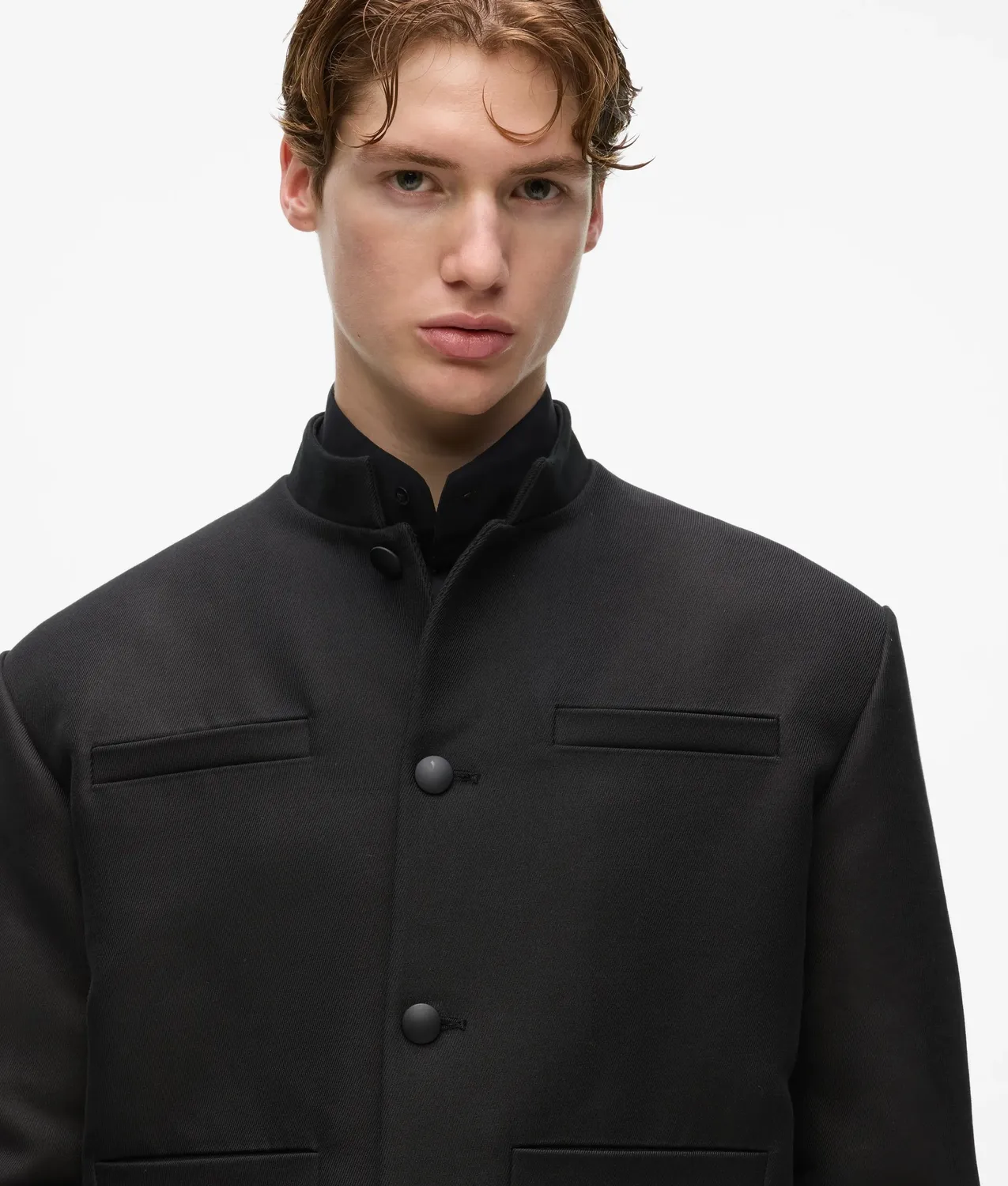 Karl Lagerfeld KL Studio Jacke cropped Stehkragen