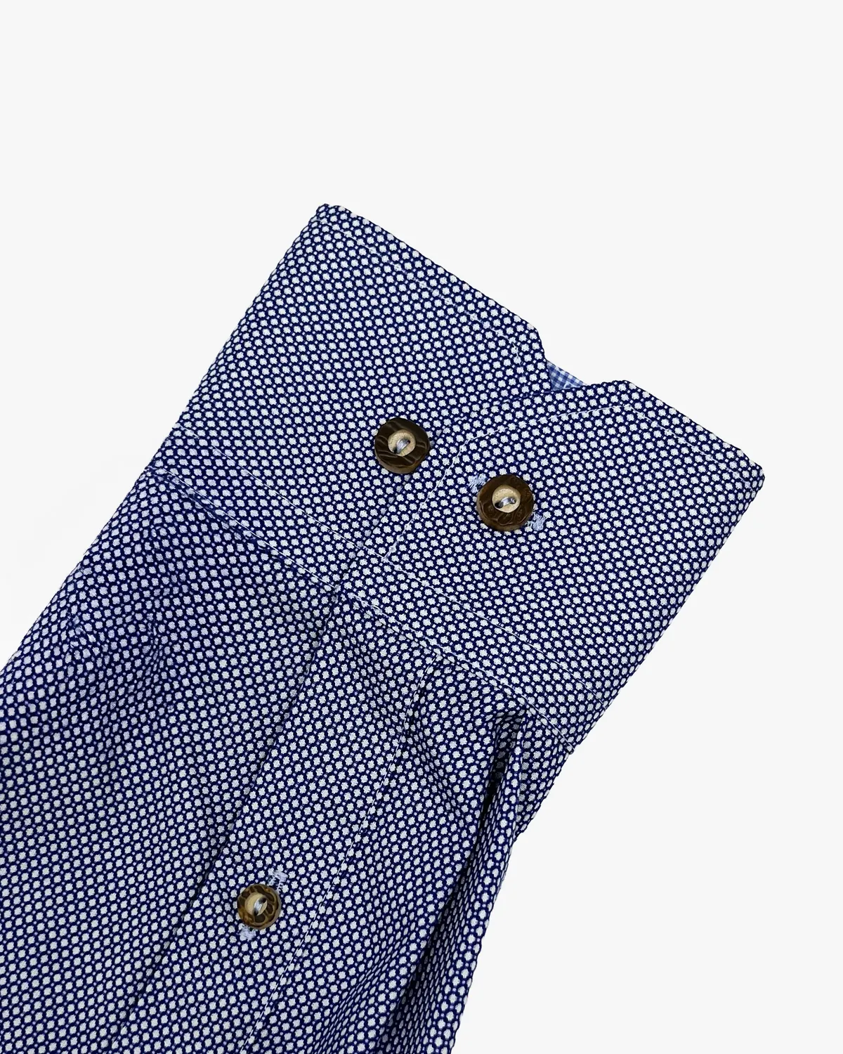Gloriette Trachtenhemd Modern Blau Struktur Hemd Blau