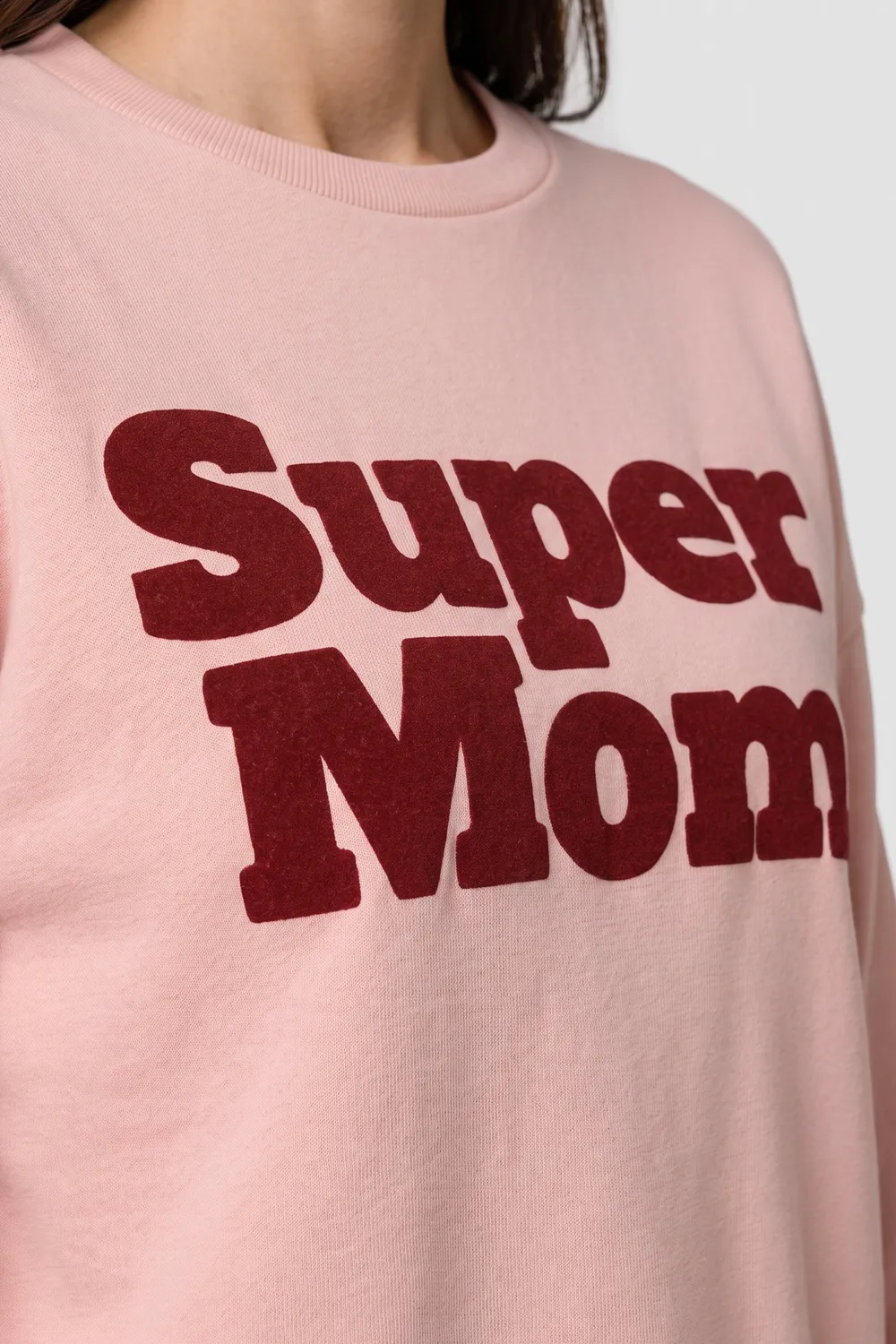 Alife & Kickin ElsaAK P Sweatshirt Super Mom Rosa langarm