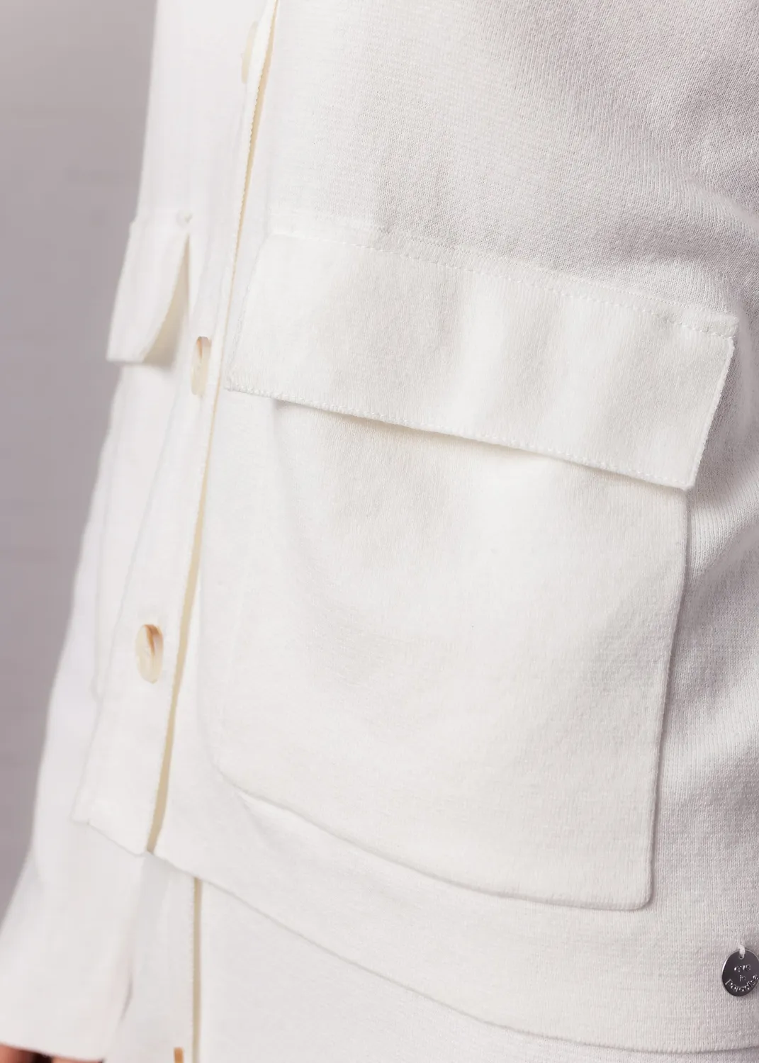 Senatex Hemd Jacke Bio-Baumwolle Cream