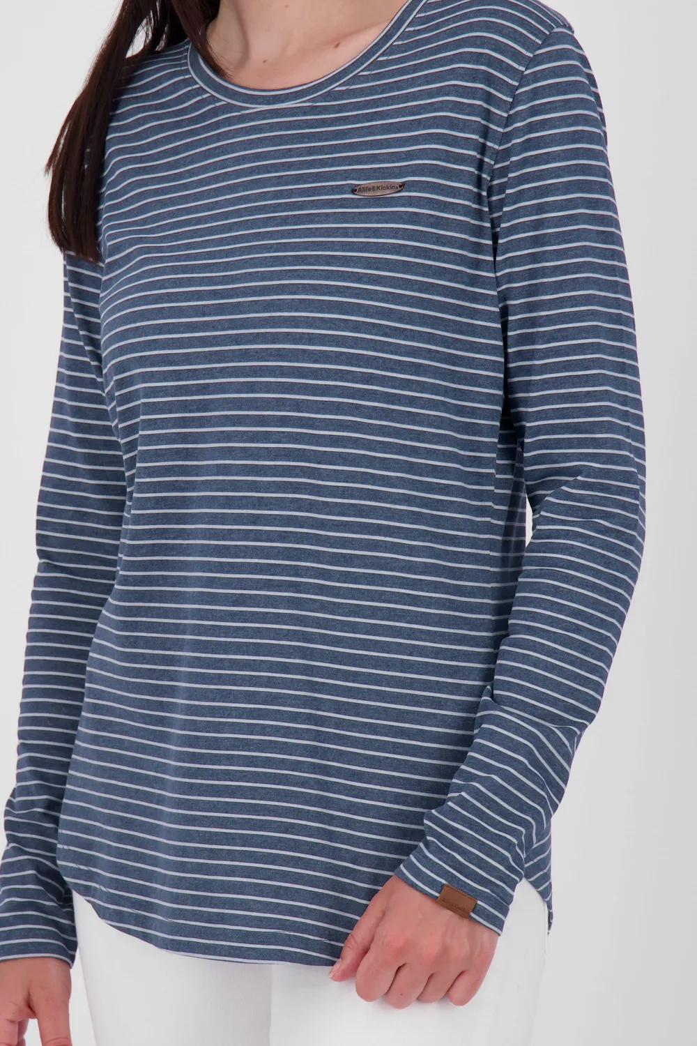 Alife & Kickin LeaAK Z Longsleeve dunkelblau gestreift