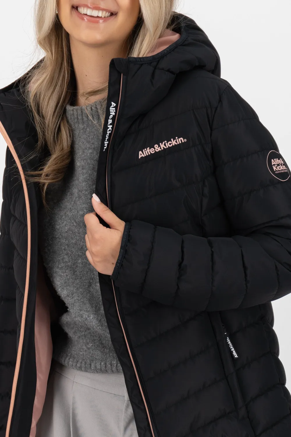 Alife & Kickin RabeaAK A Jacke Schwarz wattiert