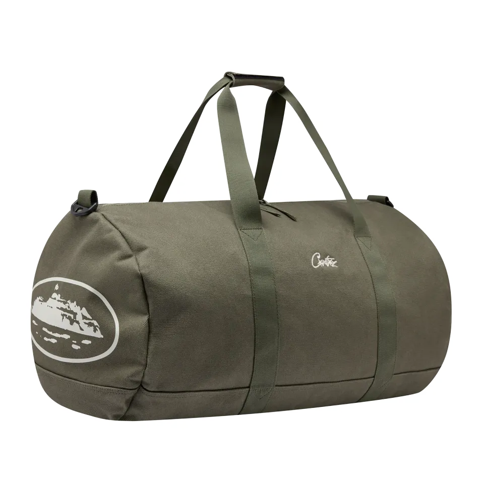 Corteiz Island Duffle Reisetasche Olive Canvas