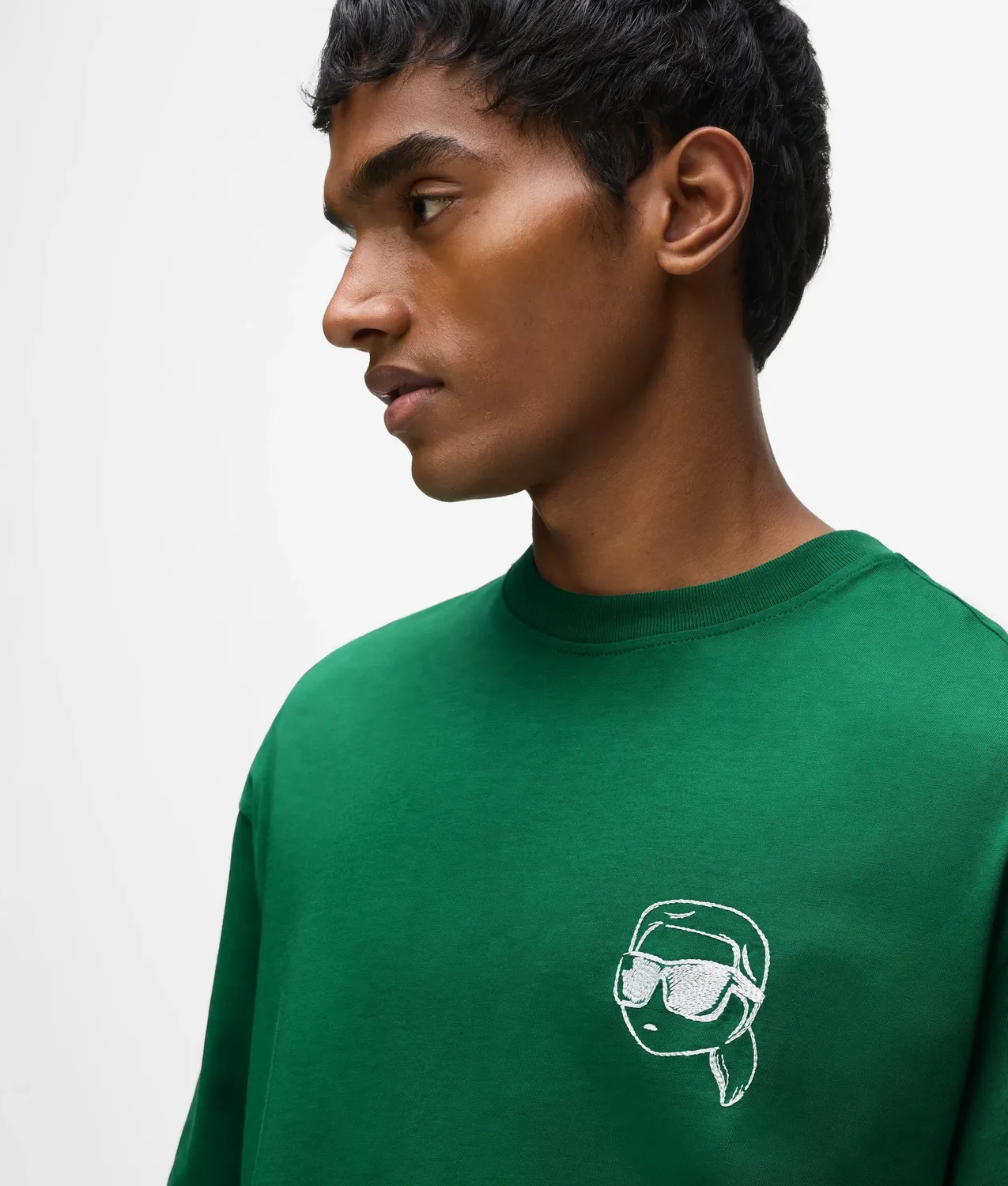 Karl Lagerfeld Ikon T-Shirt Unisex Crew-Neck Rücken-Print