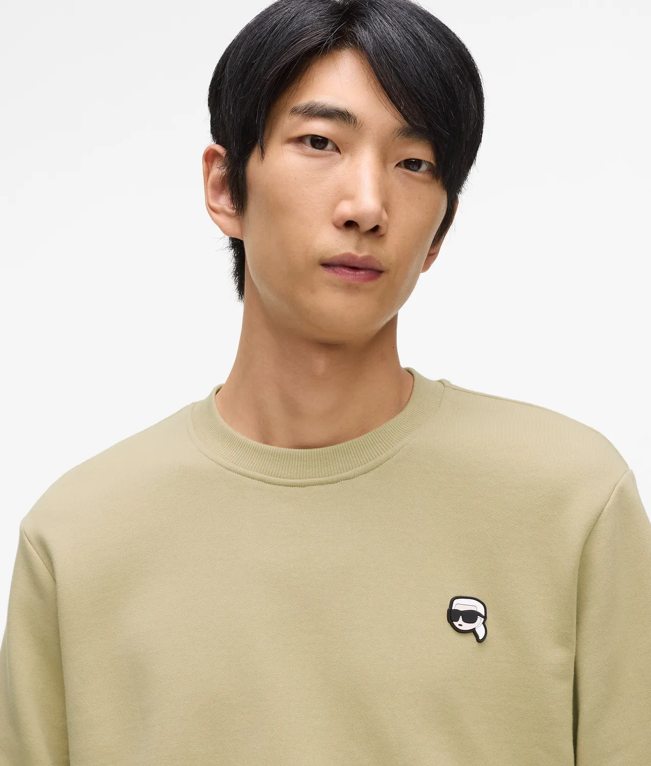 Karl Lagerfeld Ikon Sweatshirt Crew Neck gerader Schnitt