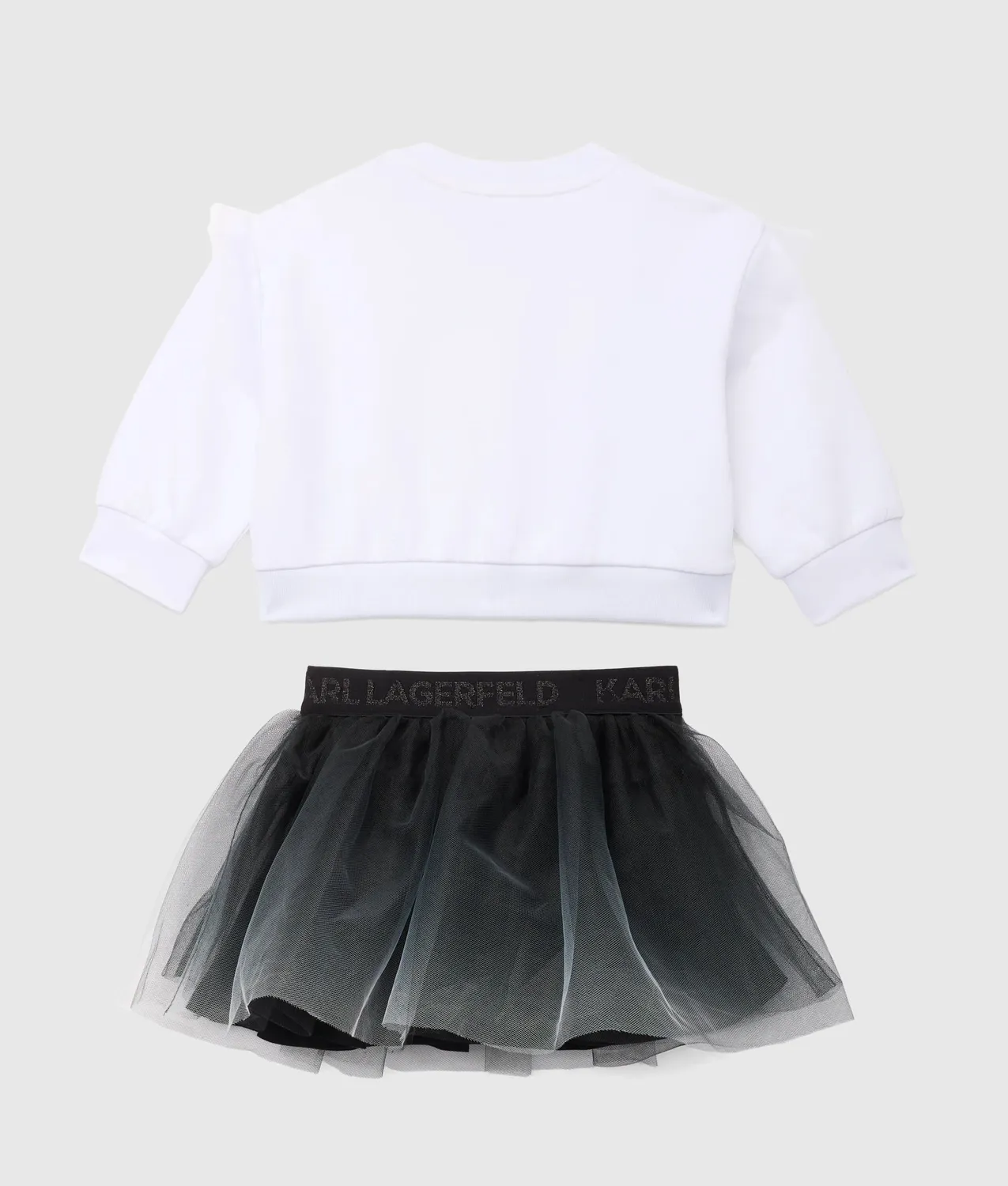 Karl Lagerfeld Mädchen Rock Sweatshirt Set 2-teilig Tüll