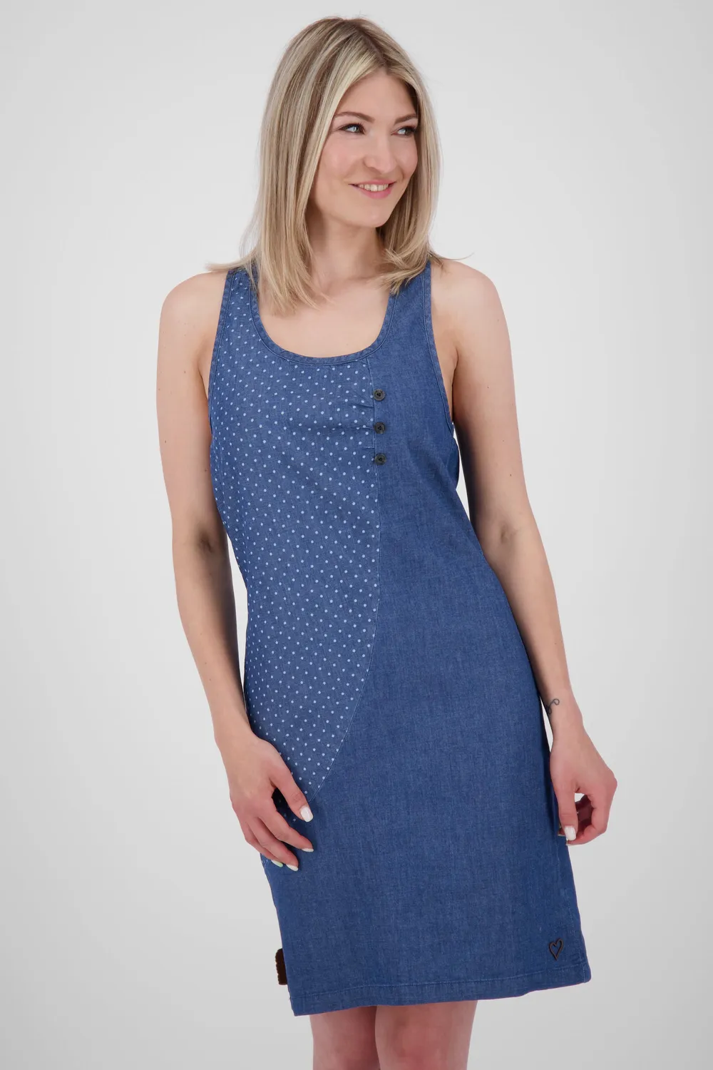 Alife & Kickin CameAK B Sommerkleid dunkelblau Denim-Optik