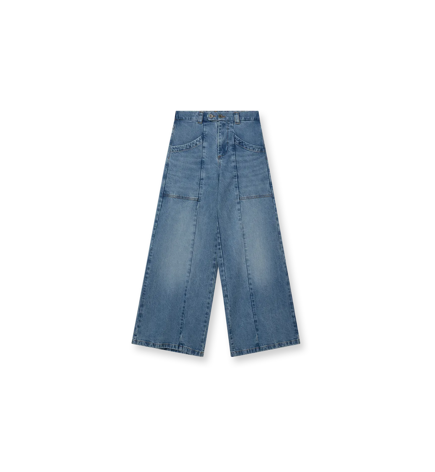 Mos Mosh MMHFair Light Jeans Hellblau Flare High Waist