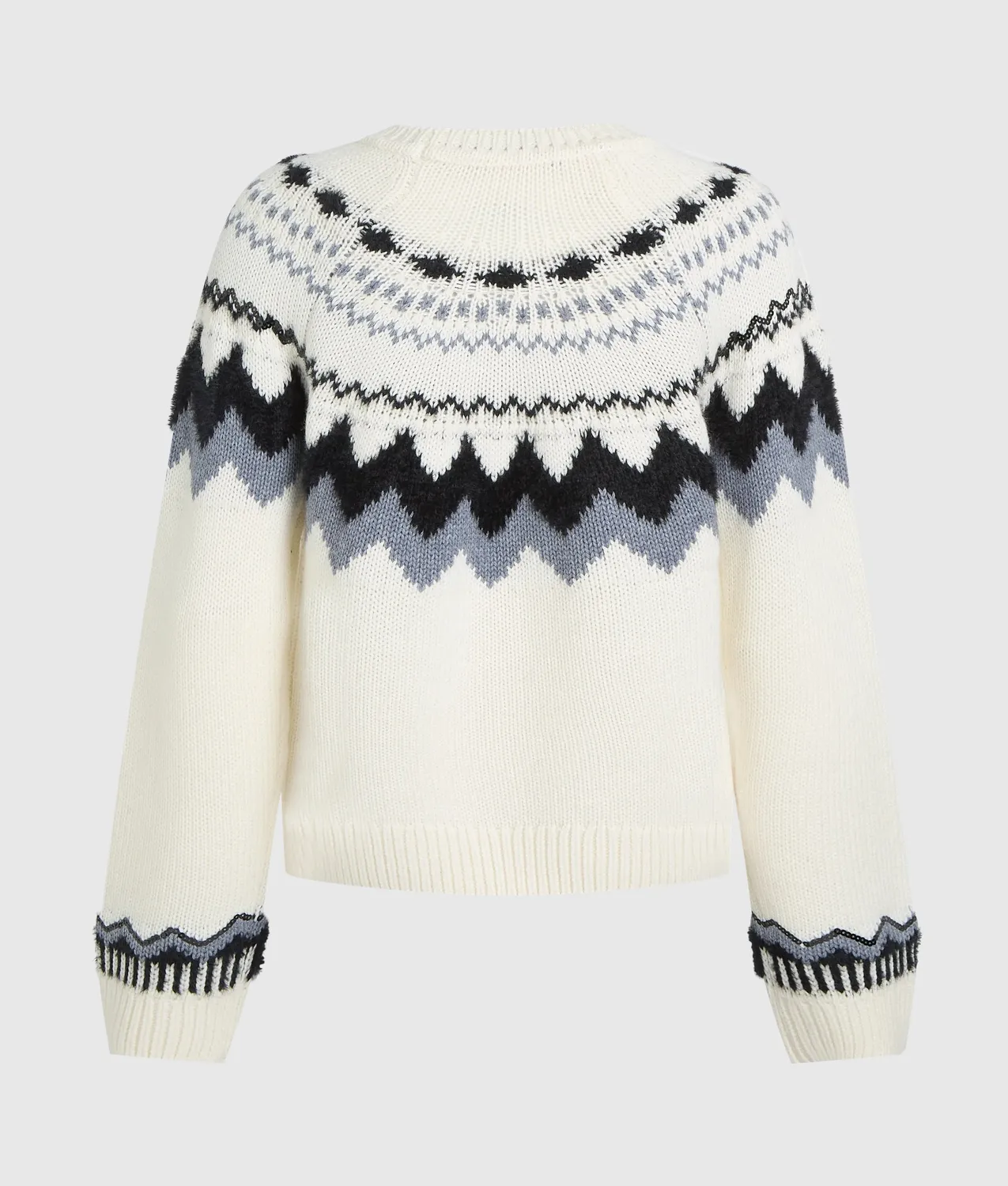 Karl Lagerfeld Alpine Strickpullover Wolle Pailletten
