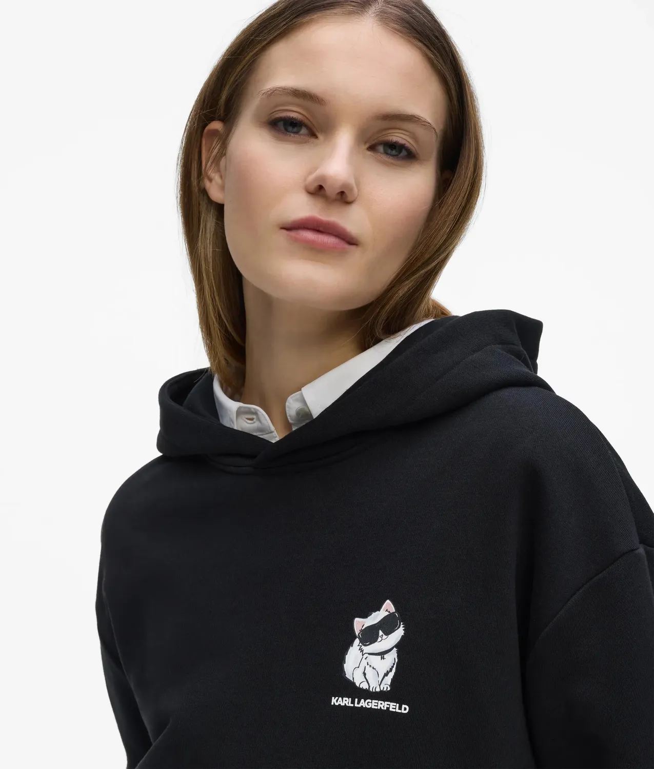 Karl Lagerfeld Ikon Choupette Hoodie Oversize Unisex