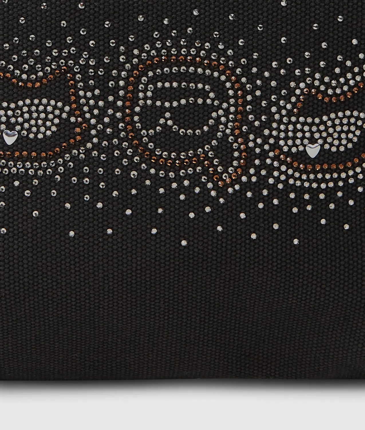 Karl Lagerfeld Ikon Strass Shopper klein schwarz