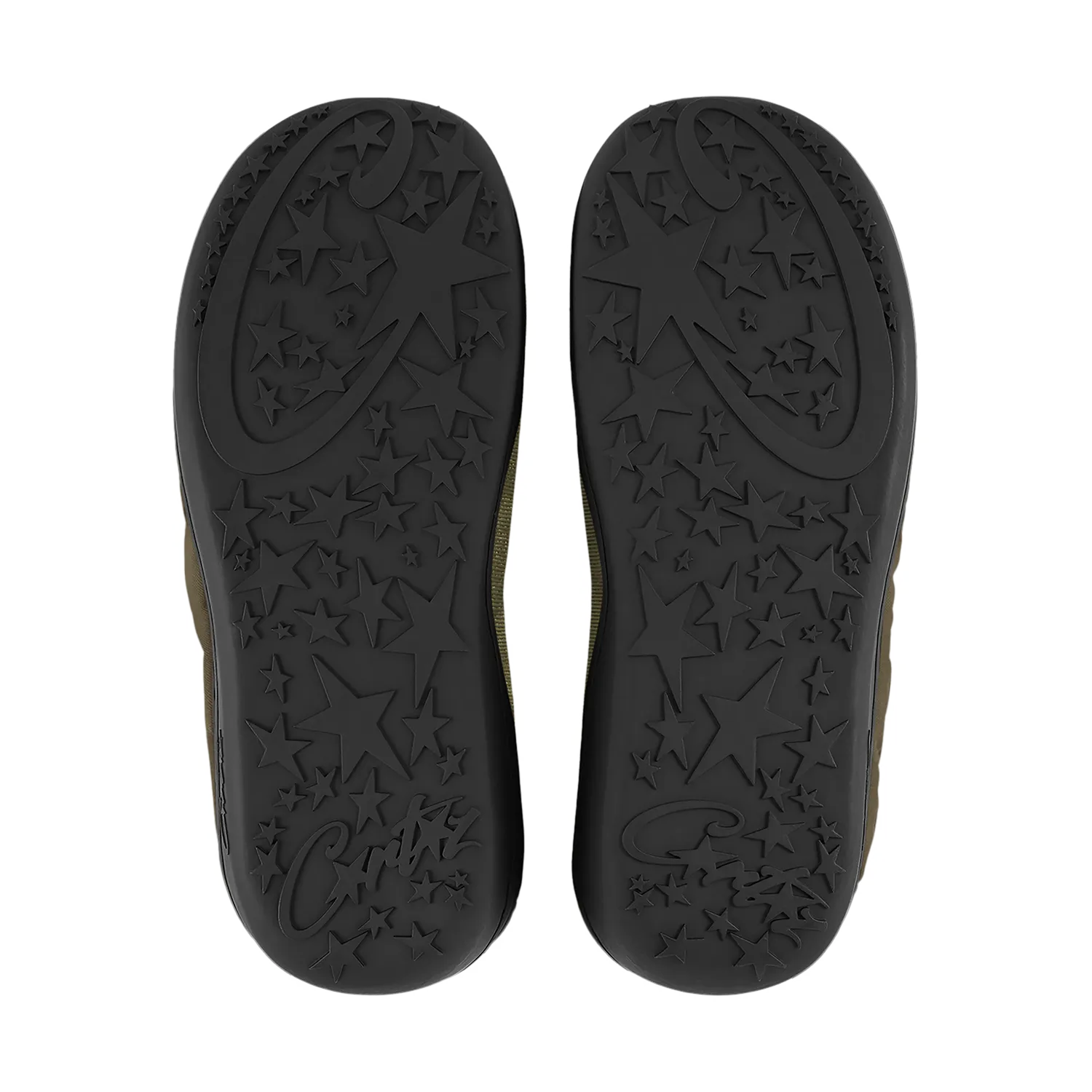 Corteiz Crib Crep Slipper Olive Nylon