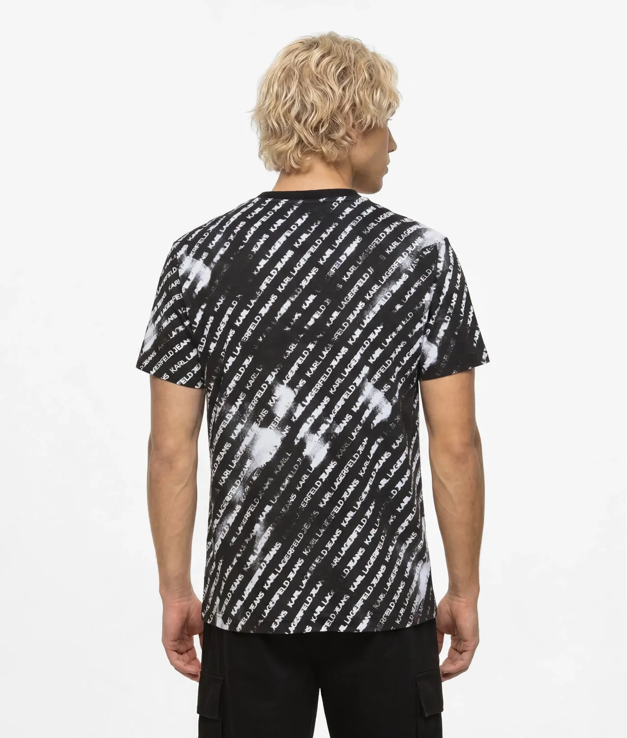 Karl Lagerfeld KL Jeans Ombré Logo T-Shirt Bio-Baumwolle