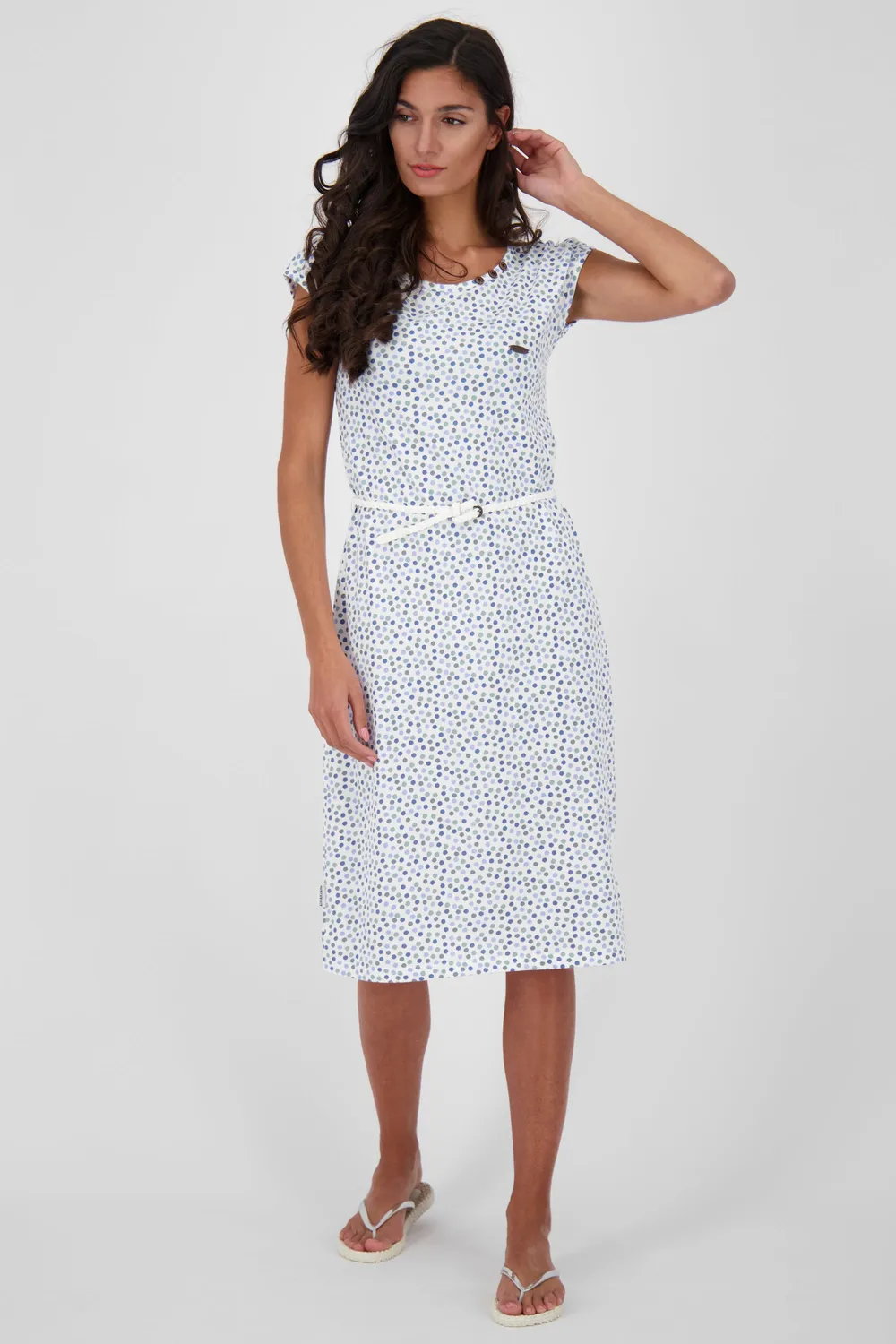 Alife & Kickin MelliAK Kleid weiß Alloverprint