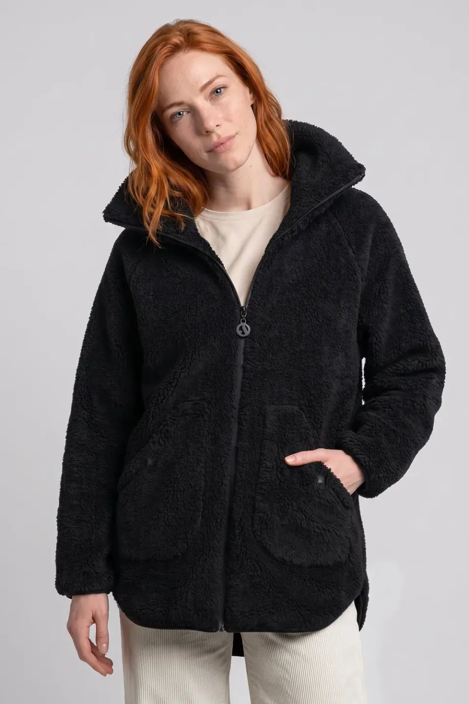 Alife & Kickin SariaAK T Teddyjacke Schwarz Damen