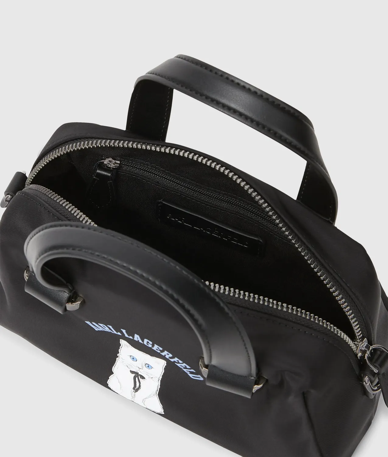 Karl Lagerfeld Ikon Choupette Satchel Tasche Nylon