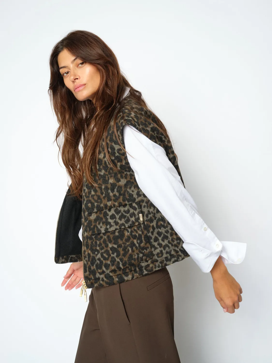 Mos Mosh MMElise Leo Weste schwarz Leo oversize