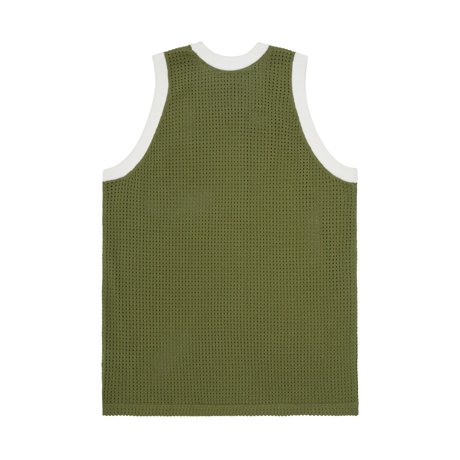 Corteiz Vice Mesh Strickweste Olive Baumwolle