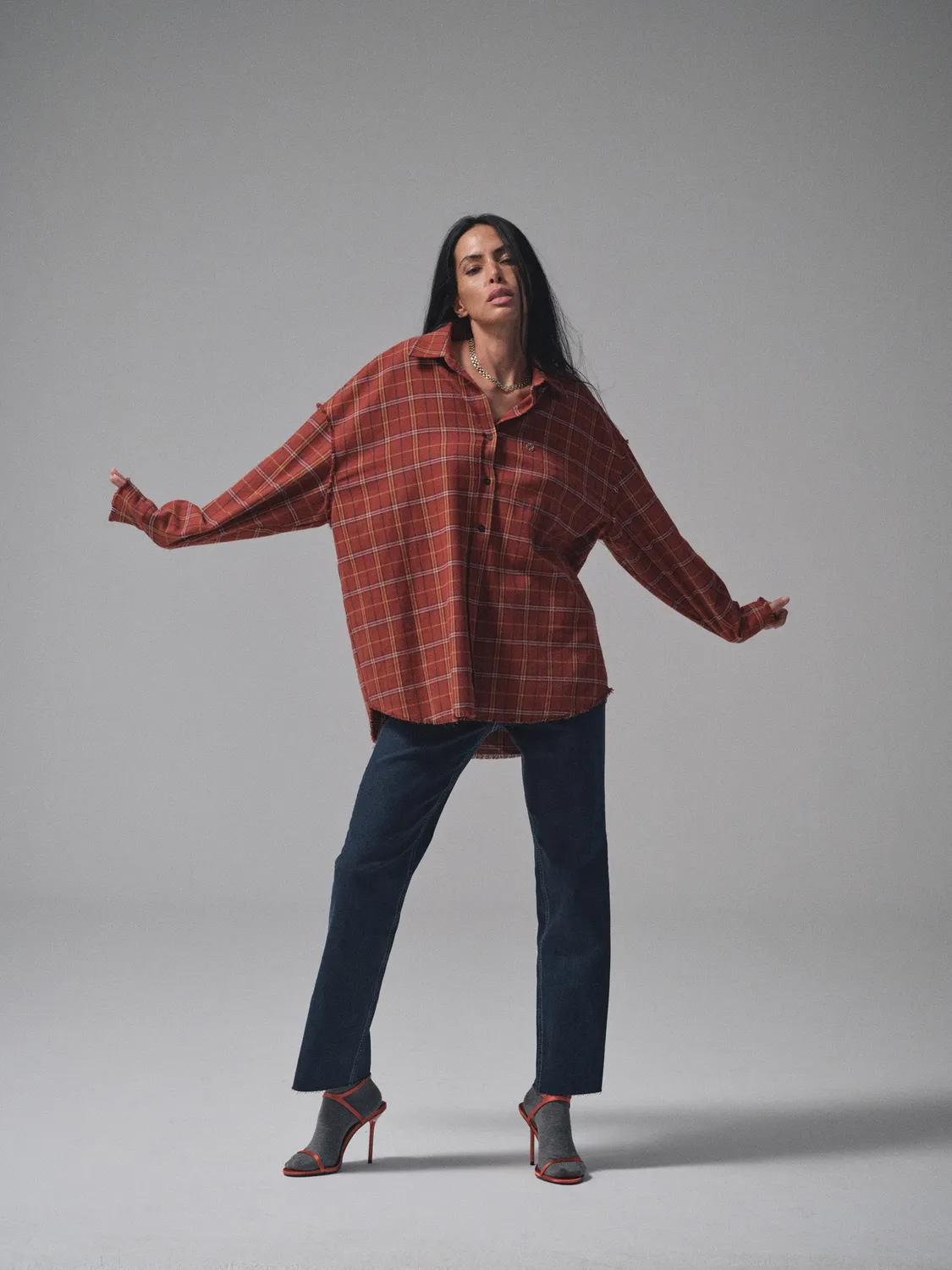 Mos Mosh MMHMine Flannel Hemd Karo Oversize