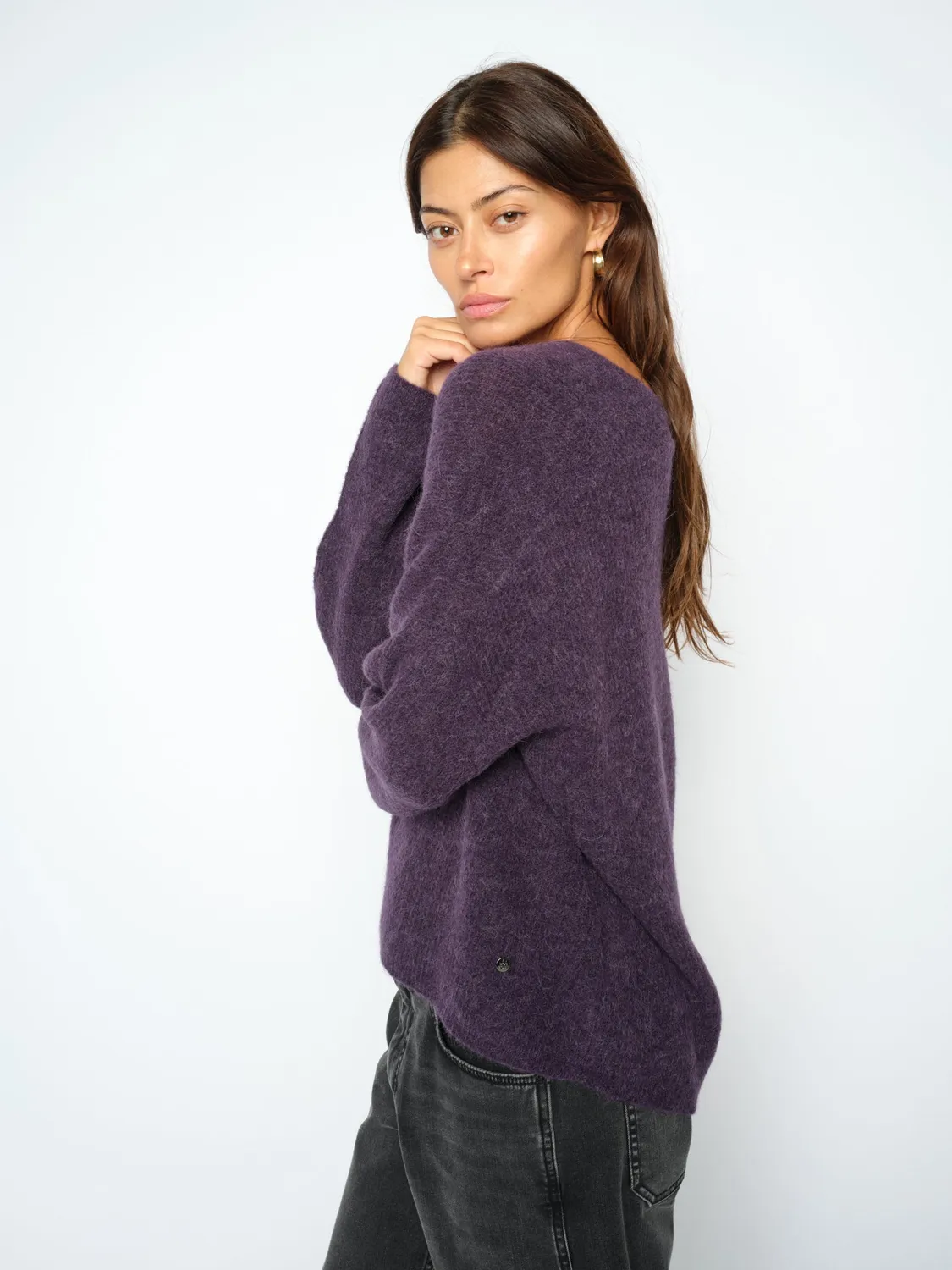 Mos Mosh MMThora V-Neck Strickpullover Alpaka