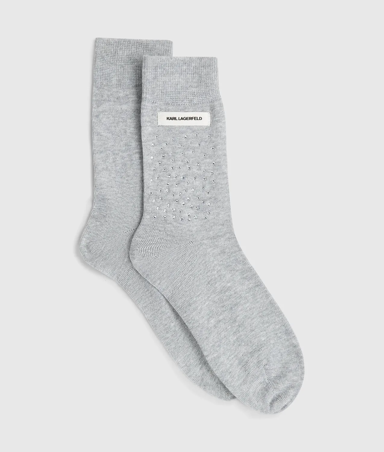 Karl Lagerfeld Rhinestone Logo-Socken Baumwolle 5-12