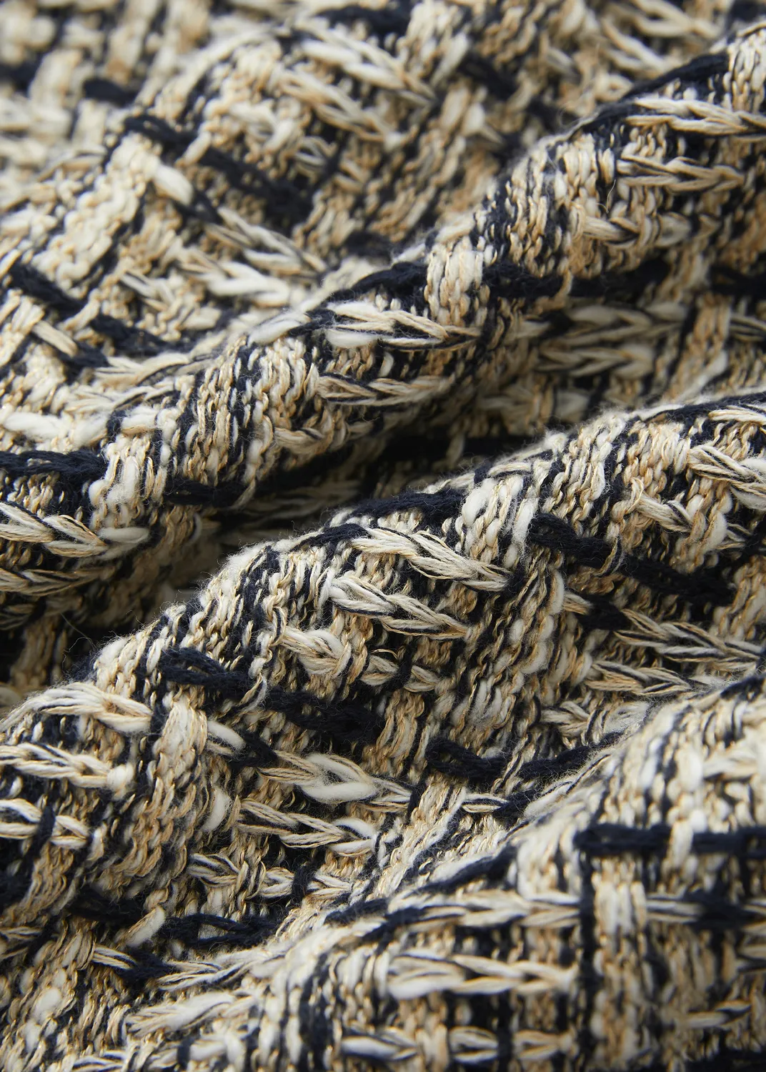 Senatex Bouclé-Jacke Tweed Navy Combo zeitlos