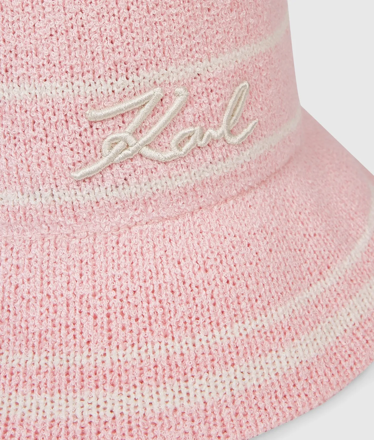 Karl Lagerfeld Signature Knit Bucket Hat Fischerhut