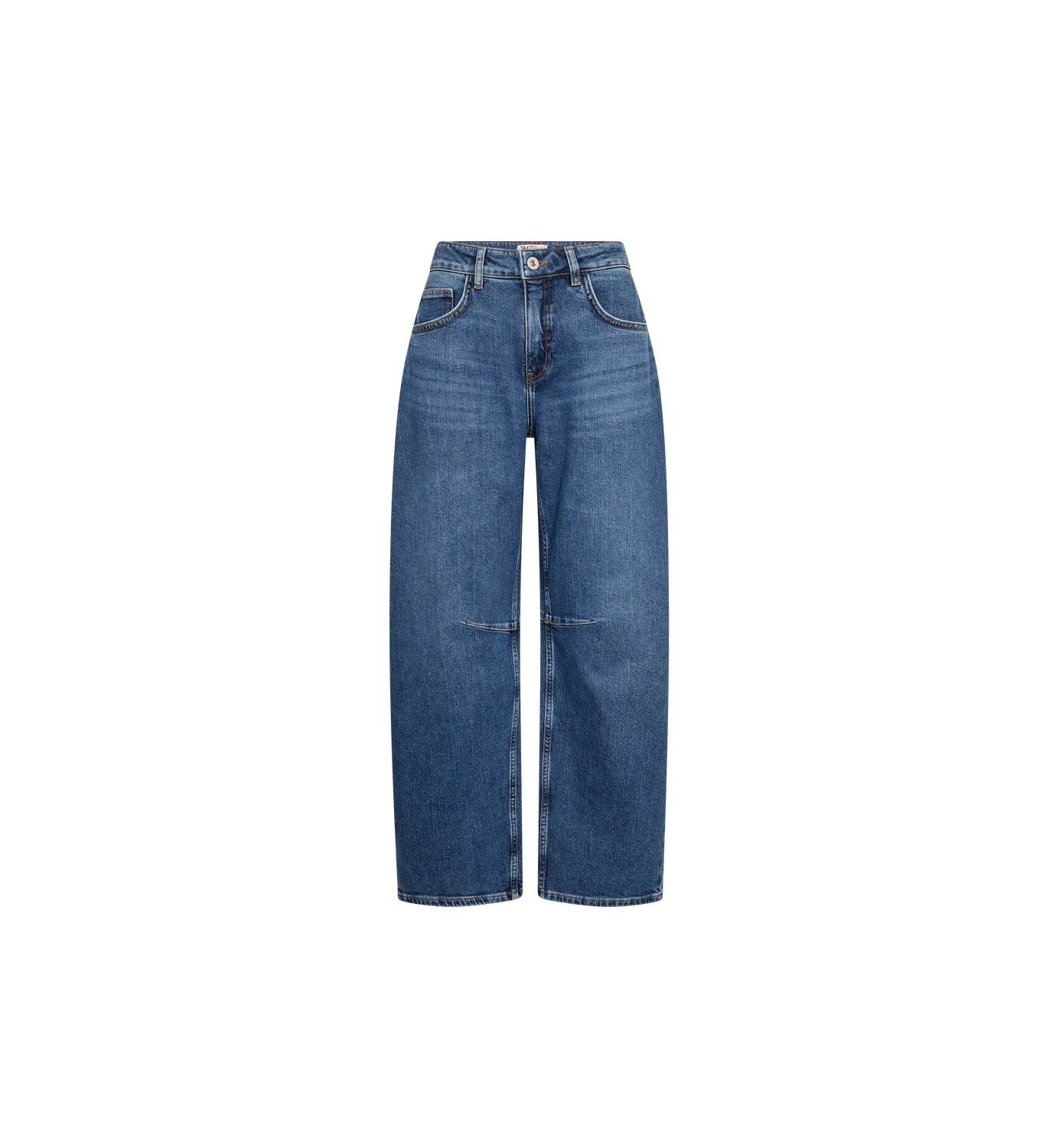 Mos Mosh MMTess Authentic Jeans Blue Barrel High-Waist