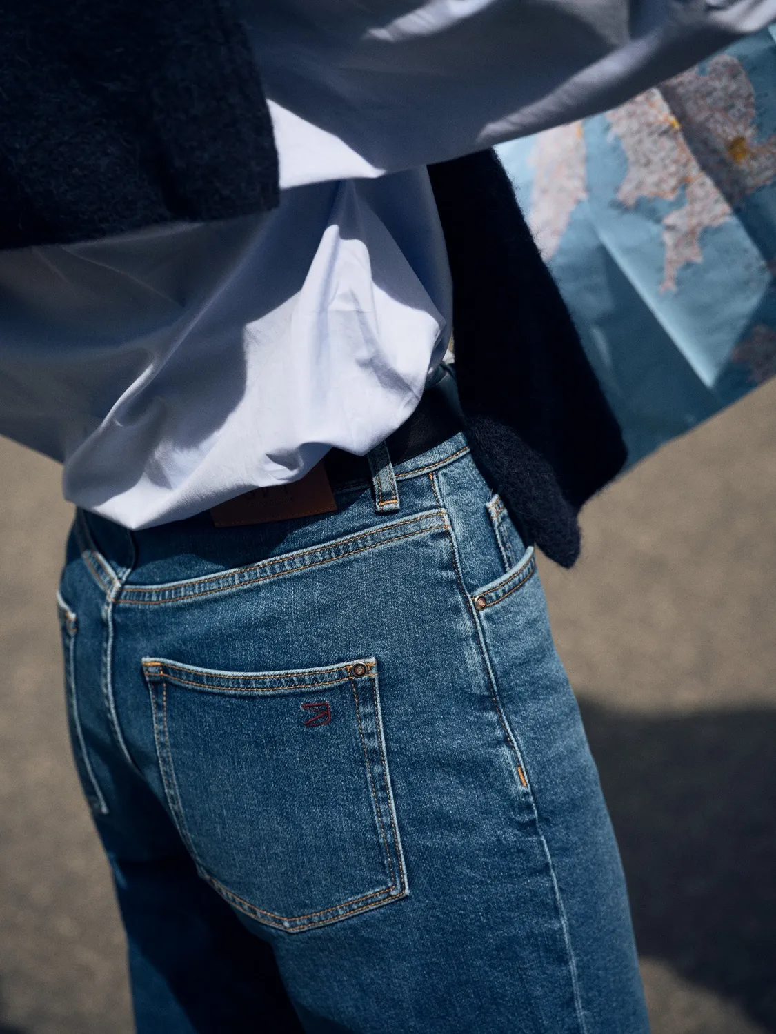Mos Mosh MMEmber Authentic Jeans Straight Blau