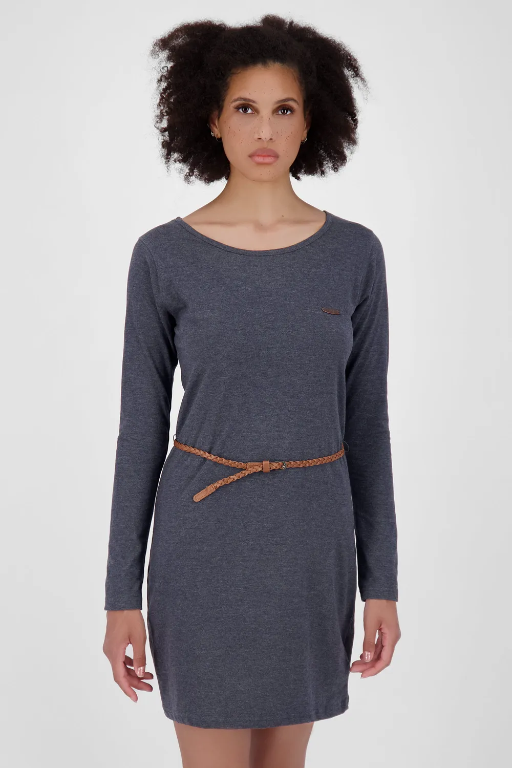 Alife & Kickin EllinAK A Kleid Dunkelblau Langarm Jersey