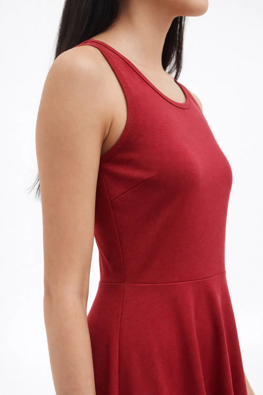Gloriette Minikleid Red Basic Rot Baumwoll-Mix