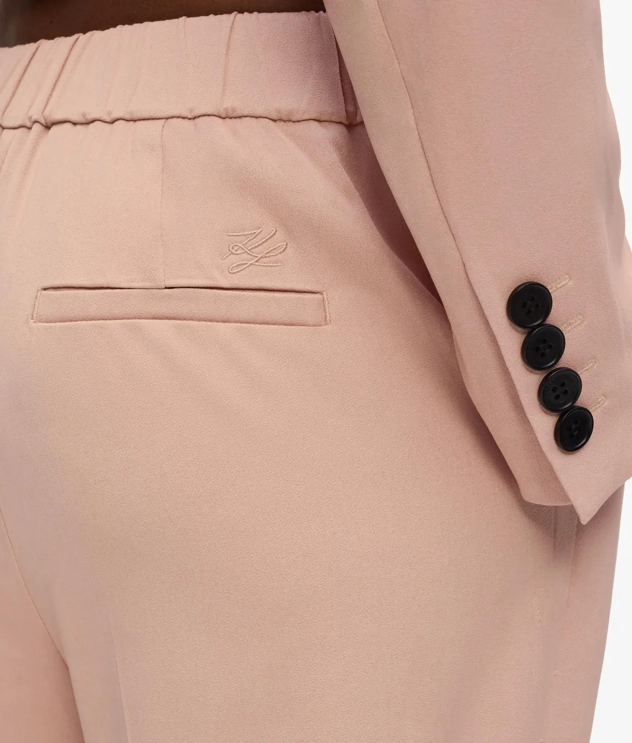 Karl Lagerfeld Satin-Blend Pants Viskose-Satin Crepe Gr 0-10
