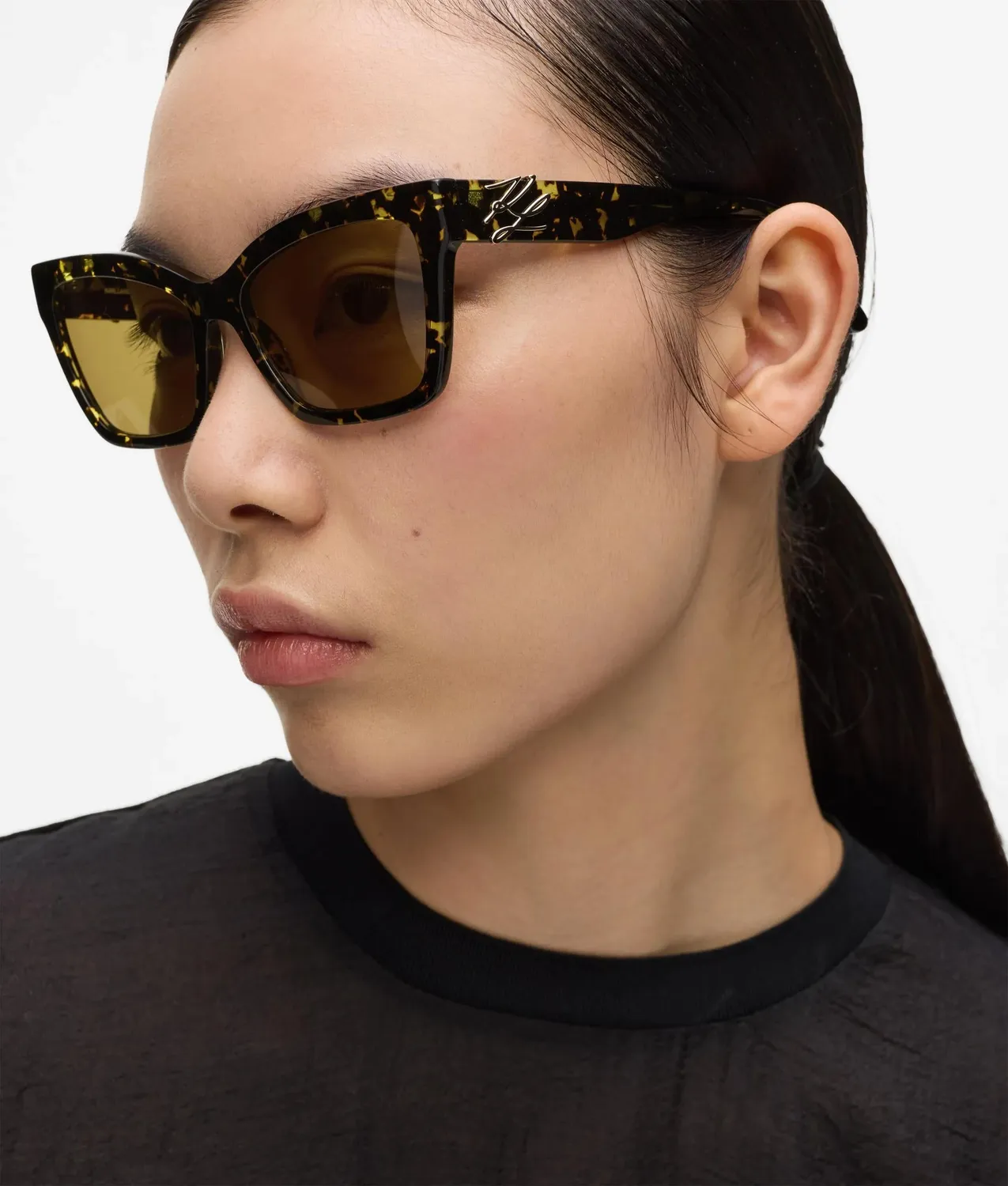 Karl Lagerfeld Autograph Cat Eye Sonnenbrille One Size chunky