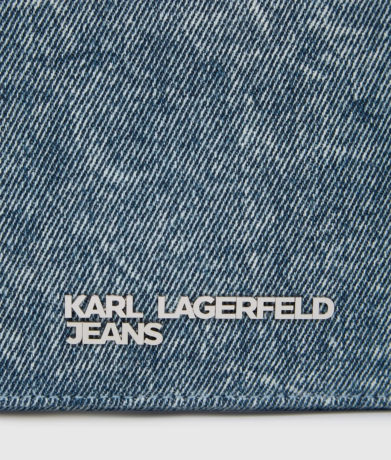 Karl Lagerfeld KL Jeans Denim Chain Camera Bag